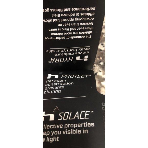 New HIND Solace Hydra Black Full Zip L/S Reflective Running Jacket Mens CYM802 M - Picture 3 of 5